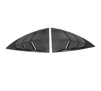 Rynplex Car Rear Window Louvers Shutters Blinds Cover Trim, for Tesla, for Model 3 Y 2020 2021 ABS Carbon Fiber Grain Car Louvre Cover