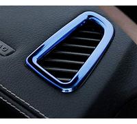 Rynplex Car Styling Front Air Outlet Of The Air Conditioner Sequin Accessories Stainless Steel Stickers, for Mercedes-Benz, C Class W205 Air Conditioning Vent Outlet Cover(Blue)