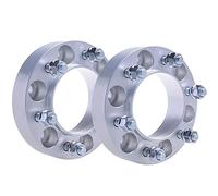Rynplex Car wheel gasket 2Pcs PCD 6x139.7 93.1mm Aluminum Alloy Wheel Spacer Adapter, for Bronco/For Endeavour/For Everest/For Ranger Spacers Wheel Spacer(Silver)