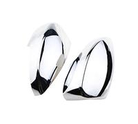 Rynplex Carmilla 2Pcs Set ABS Chrome Car Side Door Rear View Mirror Cap Cover Trim, for Ford, for Ecosport, 2018 2019 2020 Accessories Side Mirror Caps(Silver)