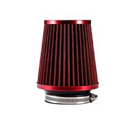 Rynplex Cold Air Filter Universal Car Round Cone High Flow Washable Turbo Air Filter 76mm/3inch High Performance Auto Accessories Car Cabin Air Filter(Red)