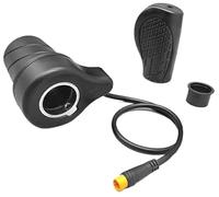 Rynplex Electric Bicycle Left Handle 76X Half Twist Throttle 24V 36V 48V 60V 72V Waterproof Plug Scooter Thumb Throttle