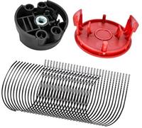 Rynplex F016800431 Trimmer Line, for Bosch, AFS 23 to 37 Brush Cutters, Grass Trimmer Spool Line with F016F04841 Spool Cover, F016F04839 Base, 37cm × 3.5mm (10 Lines 1 Cover 1 Base) Lawn Mower Spool(B