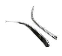 Rynplex For Mazda, for 3 M3 Axela 2017 2018, Chrome Front Fog Light Lamp Cover Trim Foglight Garnish Strip Bumper Eyebrow Eyelid Molding Fog Light Cover(2PCS-02)