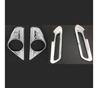 Rynplex For TOYOTA, for Alphard Vellfire 2016-2018, Chrome External Front and Rear Foglight Lamp Cover Trim Fog Light Car Acessories 4pcs Fog Light Cover(Front and Rear)