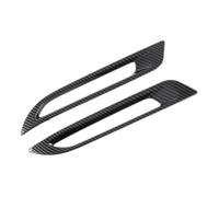 Rynplex For TOYOTA, for Bz4X 2022 2023, Car Carbon Fiber Rear Fog Light Lamp Cover Trim Reflector Foglight Bezel Decoration Frame Fog Light Cover