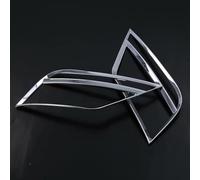 Rynplex For VW, for T-ROC, 2017 2018, ABS Chrome Car Front Fog Light/Rear Tail Fog Light Lamp Cover Trim Fog Light Cover(Rear)