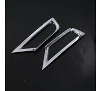 Rynplex For VW, for T-ROC, 2017 2018, ABS Chrome Car Front Fog Light/Rear Tail Fog Light Lamp Cover Trim Fog Light Cover(Front)