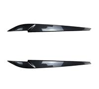 Rynplex For X5 F15 X6 F16 2014-2018 Car Front Headlight Eyebrow Cover Trim Glossy Black Carbon Fiber Sticker Eyelids Auto Eyebrows Headlight Protective Sticker(Carbon Fiber)