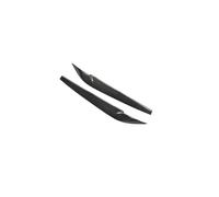 Rynplex For X5 F15 X6 F16 2014-2018 Front Headlight Eyebrow Cover Trim Glossy Black Carbon Fiber Sticker Headlight Protective Sticker(Glossy Black)