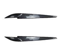 Rynplex For X5 X6 F15 F16 F85 F86 2014-2018 2pcs Glossy Black Headlight Eyebrow Eyelid Head Lamp Decoration Protection Accessories Headlight Protective Sticker(Carbon Look)