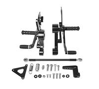 Rynplex for YAMAHA, MT-09 FZ-09 MT 09 FZ09 2013 2014 2015 2016 Motor Adjustable Rearsets Foot Pegs Pedal Footrest Footpegs MT09 Rear Sets Motorcycle Foot Pedal(Black)