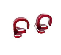 Rynplex Front Rear Brake Lines Hose Cable Guide Clamp Parts Accessories, for Suzuki, DRZ400SM DRZ 400SM DR-Z 400 SM 2005-2021 2022 2023 Motorcycle Brake Hose Clamp(2Pcs-Red)