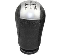 Rynplex Gear Shift Knob, 5/6 Speed Manual Gear Shift Knob Shifter Lever Handle Stick, for Ford, for Focus, C-Max 2003 2004 2005 2006 (Size : 5 Speed Silver knob) Gear Shift Lever