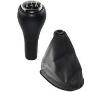 Rynplex Gear Shift Knob, 5 Speed Leather Manual Gear Shift Knob Shifter Lever Handle Stick, for Ford, for Focus, MK1 1998-2005 (Size : 5 Speed Set) Gear Shift Lever