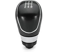 Rynplex Gear Shift Knob, 5 Speed Manual Gear Shift Knob, for Ford, for Focus, 2 MK2 FL MK3 MK4 MK7, for Mondeo, Galaxy, for Fiesta, Silver Black Accessories (Size : Black) Gear Shift Lever