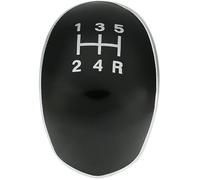 Rynplex Gear Shift Knob, Car Gear Shift Knob Badge Emblem Cap Cover 5/6 Speed, for Ford, for Focus, MK2 MK3, for Fiesta, MK7 C-max B-max Galaxy Kuga (Size : Black 5 Speed) Gear Shift Lever