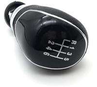 Rynplex Gear Shift Knob, Silver Black Gear Shift Knob 5 Gear 6 Speed Manual, for Ford, for Focus, 2 MK2 FL MK3 MK4 MK7 Galaxy, for Fiesta, Car Styling (Color : Black 6speed) Gear Shift Lever