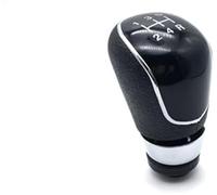 Rynplex Gear Shift Knob, Silver Black Gear Shift Knob 5 Gear 6 Speed Manual, for Ford, for Focus, 2 MK2 FL MK3 MK4 MK7 Galaxy, for Fiesta, Car Styling (Color : Black 5speed) Gear Shift Lever