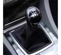 Rynplex Gear Shift Knob, Silver Black Gear Shift Knob 5 Gear 6 Speed Manual, for Ford, for Focus, 2 MK2 FL MK3 MK4 MK7 Galaxy, for Fiesta, Car Styling (Color : Black Big 5speed) Gear Shift Lever