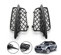 Rynplex Glossy Black Honeycomb Front Bumper Lower Grille Covers, For BMW, For X5 E70 2007-2010 51117159593 51117159594 Car Front Grille Replacement
