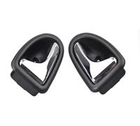 Rynplex Inside Door Handle, for Renault for Megane for Clio Traffic Scenic Car Inner Interior Handles 7700432705 7700432706 7700432707 7700432708 Inner Wrench Trim Panel(Black Bright Silver Front)