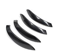 Rynplex Left Right Interior Door Pull Handle Outer Cover Trim Replacement, for BMW, for 3 4 Series F30 F80 F31 F32 F33 F34 F35 F36 2013-2018 Car Interior Door Handle(Black Carbon 4pcs)