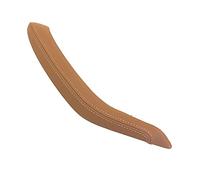 Rynplex Left Right Interior Passenger Door Handle Outer Leather Cover, for BMW, for X5 X6 F15 F16 2014-2018 Car Interior Door Handle(Right Champagne)