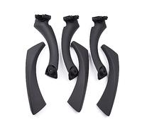 Rynplex LHD 6Pcs ABS Car Interior Handle Door Panel Pull Trim Cover, for BMW, for E90 E91 E92 3 Series 2004 2005 2006 2007 2008 2009 2010 2011 Car Interior Door Handle(Black)