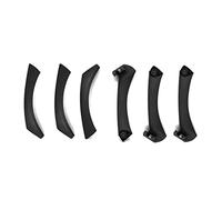 Rynplex LHD 6pcs Car Interior Door Handle Pull Cover Replacement, for BMW, for 3 Series E90 E91 325 330 318 2005-2012 Car Interior Door Handle(Black)