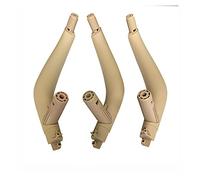 Rynplex LHD RHD Carbon Fiber Interior Passenger Door Handle Inside Panel Replacement, for BMW, for X5 X6 F15 F16 2014-2018 Car Interior Door Handle(LHD Beige)