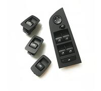 Rynplex LHD RHD Interior Door Window Lifting Switch Regulator With Outer Cover Panel 4Pcs Set, For BMW, for 3 Series E90 316 318 320 325 328i Car Interior Door Handle(RHD B Black Set)