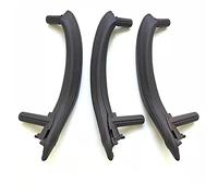 Rynplex LHD RHD Left Right Interior Door Handle Assembly Set with Outer Leather Cover, for BMW, for X5 X6 F15 F16 2014-2018 Car Interior Door Handle(LHD Moka Set)
