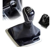 Rynplex Manual 5 Speed Gear Knob, for Ford, for Focus, Gear Stick Gaiter, Car Gear Shift Knob, 2 MK2 FL C-MAX 2006-2009 2010 2011 MK3 MK4 MK7 Galaxy, Gear Stick Knobs (Size : Black) Gear Shift Lever