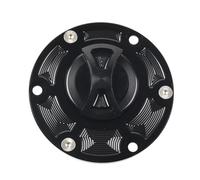 Rynplex Motocycle RS660 CNC Fuel Tank Cap Cover, for Aprilia, RSV 1000 RSV1000 Mille Shiver 750 RS125 RS250 Tuono 1000 RS660 Oil Cover Motorcycle Fuel Tank Cap Lock(Black)