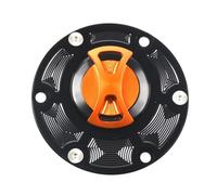 Rynplex Motocycle RS660 CNC Fuel Tank Cap Cover, for Aprilia, RSV 1000 RSV1000 Mille Shiver 750 RS125 RS250 Tuono 1000 RS660 Oil Cover Motorcycle Fuel Tank Cap Lock(Orange)