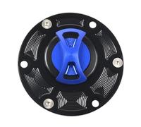 Rynplex Motocycle RS660 CNC Fuel Tank Cap Cover, for Aprilia, RSV 1000 RSV1000 Mille Shiver 750 RS125 RS250 Tuono 1000 RS660 Oil Cover Motorcycle Fuel Tank Cap Lock(Blue)