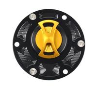 Rynplex Motocycle RS660 CNC Fuel Tank Cap Cover, for Aprilia, RSV 1000 RSV1000 Mille Shiver 750 RS125 RS250 Tuono 1000 RS660 Oil Cover Motorcycle Fuel Tank Cap Lock(Gold)