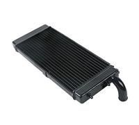 Rynplex Motorcycle Aluminum Radiator Water Cooler Cooling, for Shadow ACE 750 VT750C 1997-2003 1998 1999 Black Car Interior Radiator