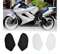 Rynplex Motorcycle, for CBR600F4 VFR 800 INTERCEPTOR CBR 600 F4 2001-2013 5Tankpad Anti-Slip Tank Pad Protection Sticker Side Pads Traction Motorbike Anti Slip Pad(Black with LOGO)