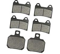 Rynplex Motorcycle Front and Rear Brake Pads, for TNT 1130 Titanium Tornado Naked TRE Cafe Racer TREK899 Tornado 900 Motorcycle Brake Pads(BLACK Front and Rear)