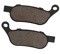 Rynplex Motorcycle Front Rear Brake Pads, for Harley, Fat Boy FLSTF FLSTFB Softail Deluxe Custom Slim FLS FLSTC FXST FXSTC Motorcycle Brake Pads(BLACK Rear)