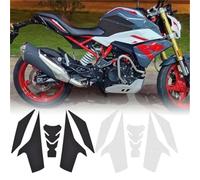 Rynplex Motorcycle Tank Pad Sticker Compatible, for, G310R G 310R G-310-R 2021-2024 Oil Protector Anti Slip Grip Decals Motorbike Anti Slip Pad(Black Clear)