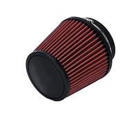 Rynplex Neck 4" 100mm Universal Car High Flow Cold Air Intake Air Filter Power Intake Air Inlet System Mushroom Head Air Cleaner Red AIT16 Car Cabin Air Filter