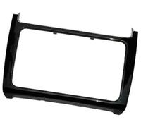 Rynplex Radio Stereo Panel 2 DIN Car Radio Install Dash Panel Refitting Frame Kit Audio Fascia Trim Bezel Faceplate, for POLO, 2014 2015 2016 2017 Radio Trim Dash Frame(BLACK Piano black)