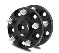 Rynplex Spacers 2PCS Wheel Spacer Adapters PCD 5x112 66.6, forged 7075 Aluminum Black Car Tire Gasket Tyre Flange, for Mercedes-Benz, Shims Plate Wheel Spacer(BLACK 20mm)