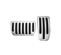 Rynplex Stainless Steel Car Pedal Cover Pad, for Tesla, Model S Model X Accelerator Fuel Brake Pedal Rest Pedal Pads Mat Cover Accessories Foot Pedal Pad(AT 2pcs)