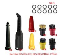 Rynplex Steam Vacuum Cleaner Machine for SC1 SC2 SC3 SC4 SC5 SC7 CTK10 CTK20 Parts Brush Head Powerful Nozzle Accessories Steam Cleaner Parts(Set-4)