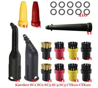 Rynplex Steam Vacuum Cleaner Machine SC1 SC2 SC3 SC4 SC5 SC7 CTK10 CTK20 Parts Brush Head Powerful Nozzle Accessories Steam Cleaner Parts(Set-14)