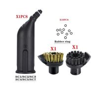 Rynplex Steam Vacuum Cleaner SC2 SC3 SC7 CTK10 Powerful nozzle Cleaning Brush head Mirror Tool brush Spare Parts Accessories Steam Cleaner Parts(Chocolate)